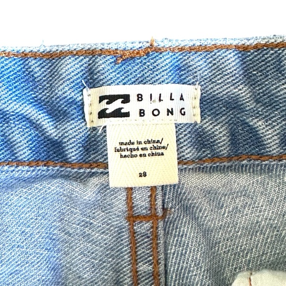 Billabong • Distressed Light Blue Denim Shorts - Picture 4 of 11